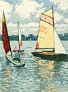 Sailing Boat Artwork - Jan Dingle Etchings